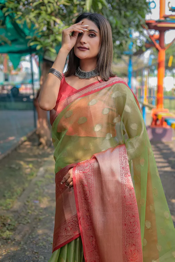 Green_Organza_Saree_for_Women