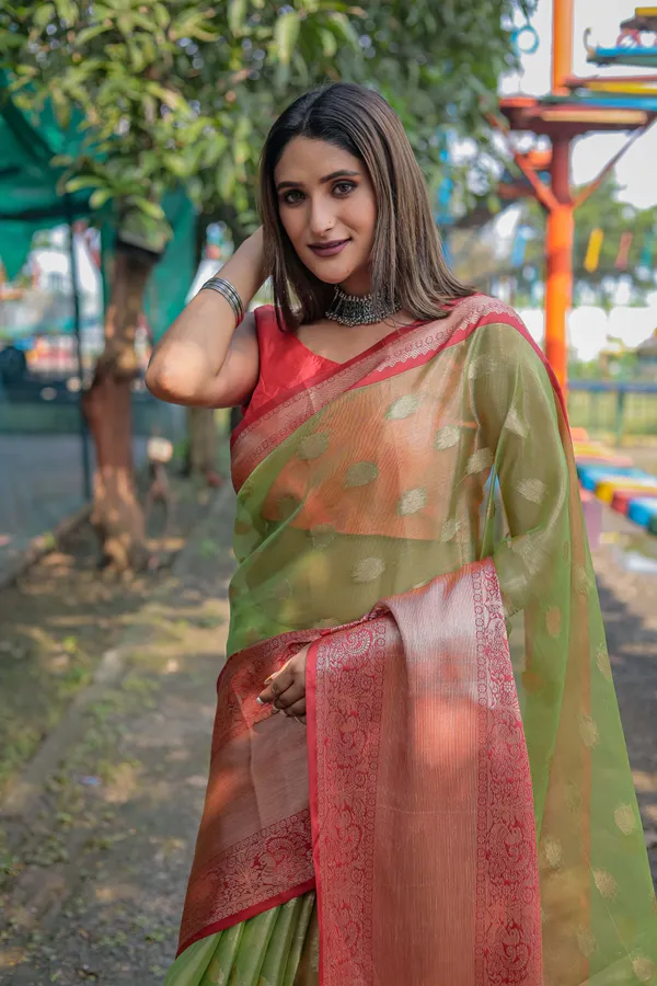 Green_Organza_Saree_for_Women