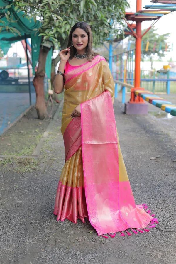 Yellow_Organza_Saree_for_Women
