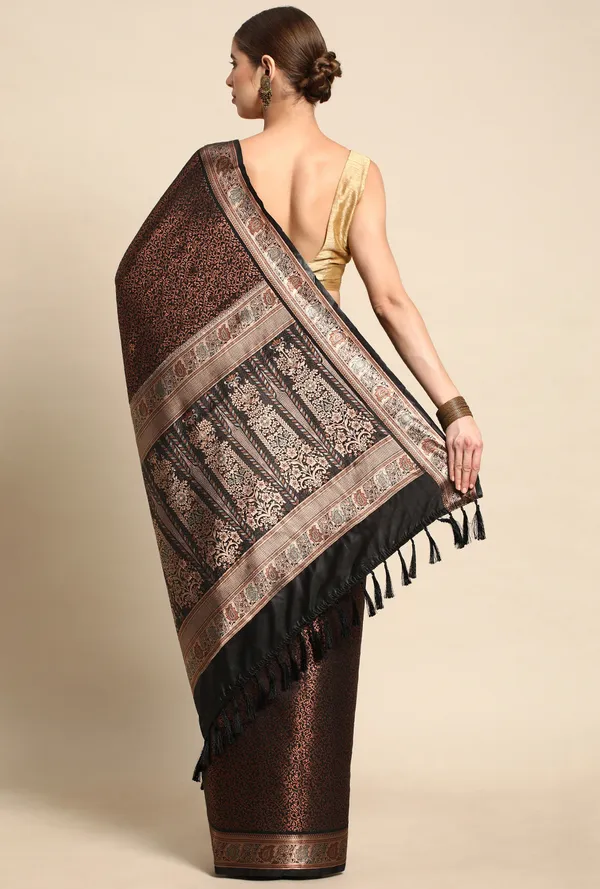 Black_Silk_Blend_Saree_for_Women