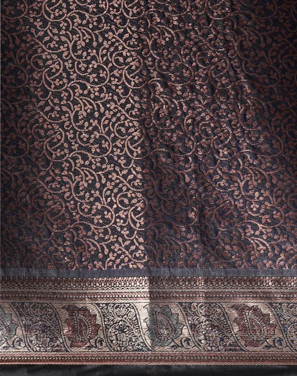 Dark_Blue_Silk_Blend_Saree_for_Women