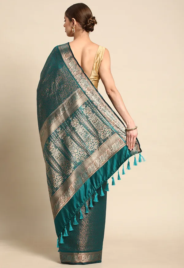 Green_Silk_Blend_Saree_for_Women