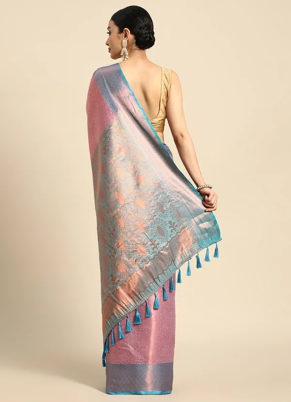 Purple_Silk_Blend_Saree_for_Women
