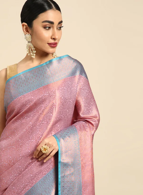 Purple_Silk_Blend_Saree_for_Women