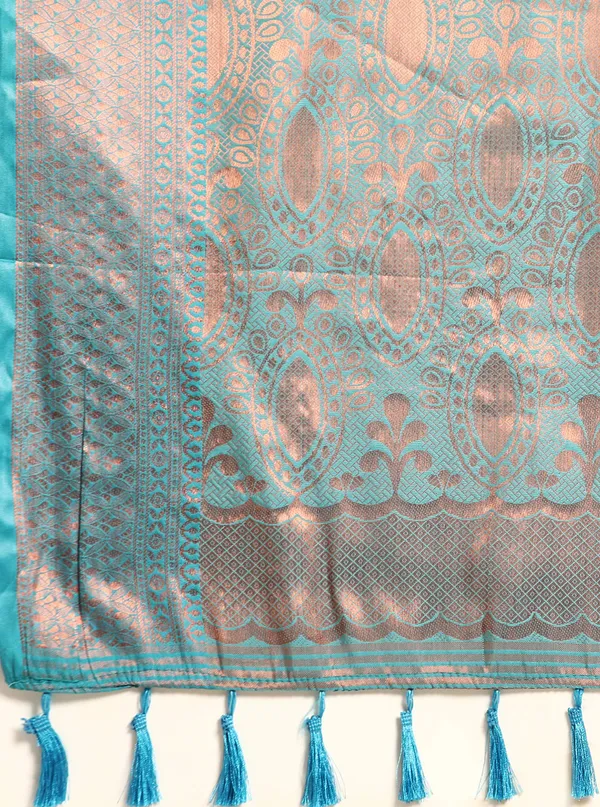 Pink_Silk_Blend_Saree_for_Women