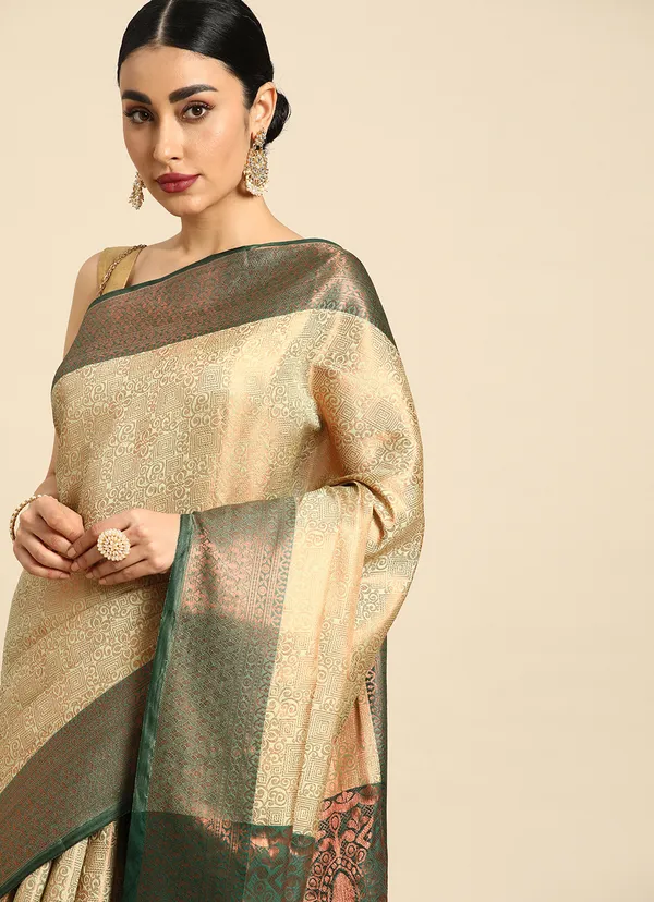 Green_Silk_Blend_Saree_for_Women