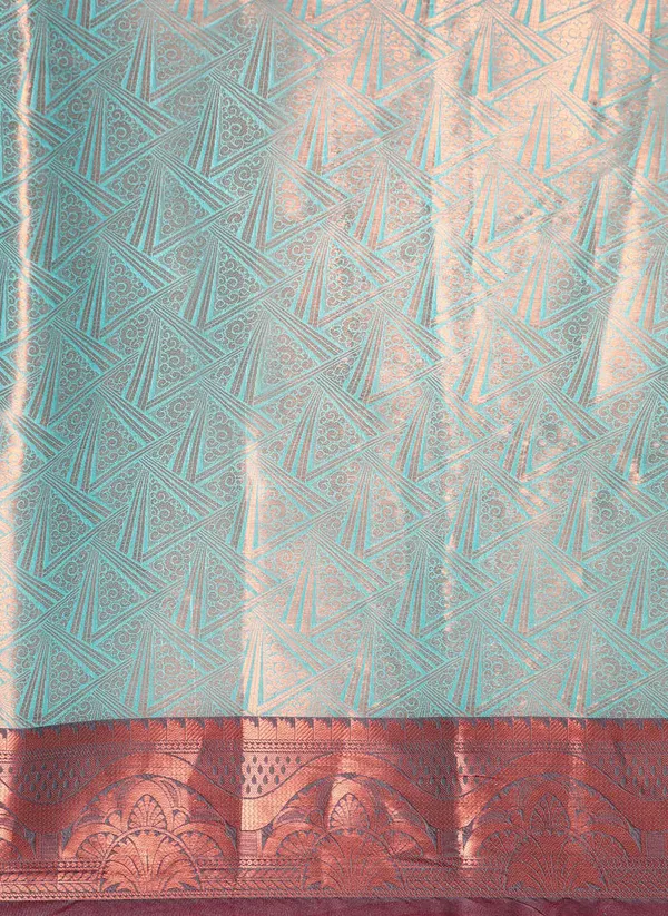 Blue_Silk_Blend_Saree_for_Women