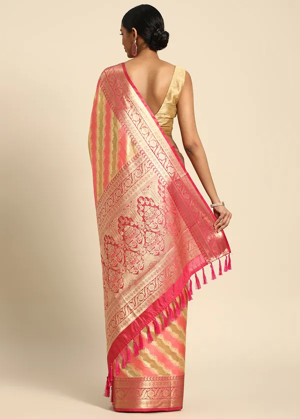 Beige_Silk_Blend_Saree_for_Women
