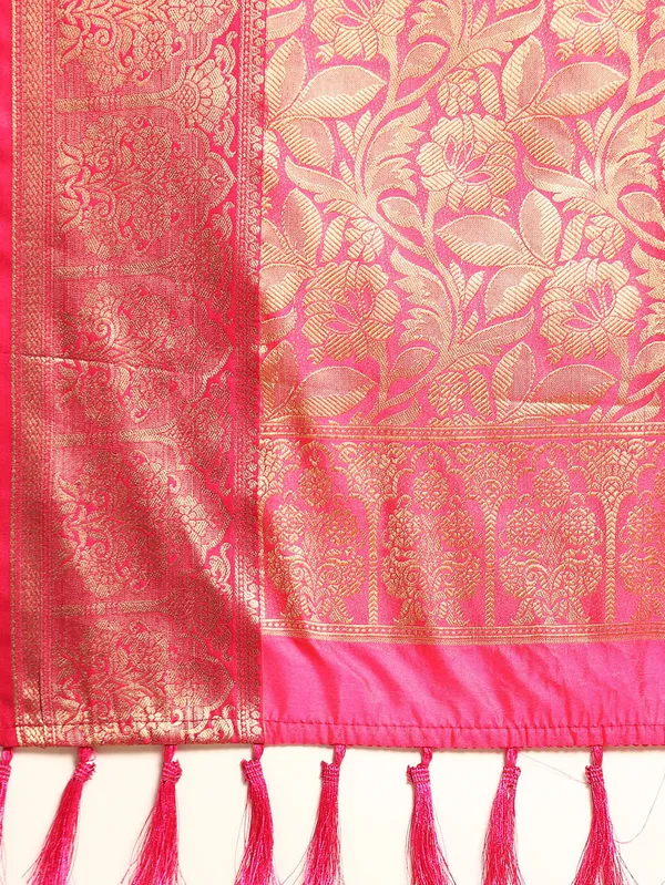 Orange_Silk_Blend_Saree_for_Women