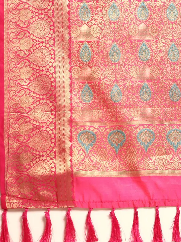 Green_Silk_Blend_Saree_for_Women