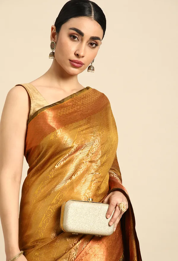 Mustard_Silk_Blend_Saree_for_Women