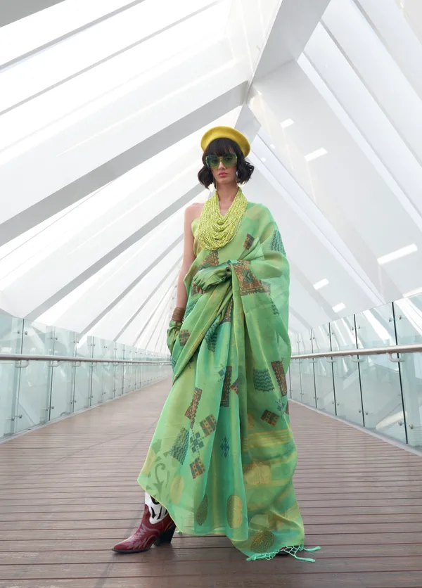 Tissue_Organza_Printed_Saree