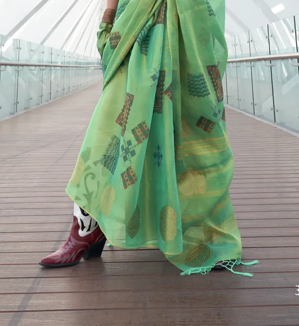 Tissue_Organza_Printed_Saree