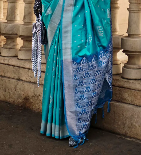 Rama_Blue_Silk_Saree_for_Women
