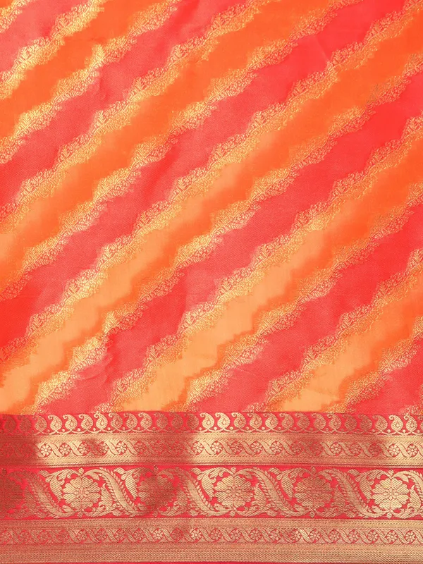 Orange_Silk_Blend_Saree_for_Women