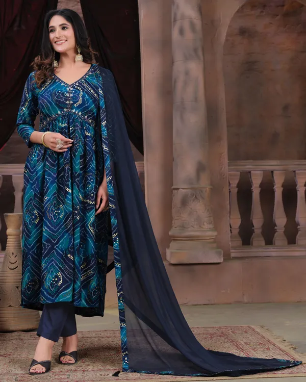 Navy_Blue_Premium_Range_Rayon_Kurta_Set_for_Women
