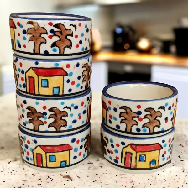 Hand-Painted_Village_Scene_Ceramic_Small_Mini_Bowls_-_Set_of_6,_Chutney_/_Seasoning_Bowls