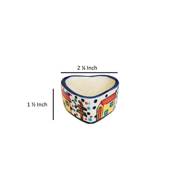 Hand-Painted_Village_Scene_Ceramic_Small_Mini_Bowls_-_Set_of_6,_Chutney_/_Seasoning_Bowls_,_Heart_Shape