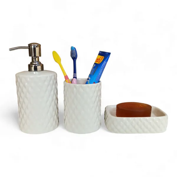 Ceramic_Bathroom_Accessories_Set_|_Bathroom_Accessory_Set_Includes_Soap/Lotion_Dispenser_|_Soap_Dish_|Toothbrush_Holder_|_White