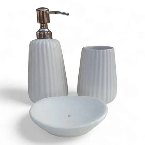 Ceramic_Bathroom_Set_of_3_Pcs_|_Soap_Dispenser_|_Toothbrush_Holder_|_Soap_Dish_|_Soft_White_Colour_|_Musk_Melon_Design