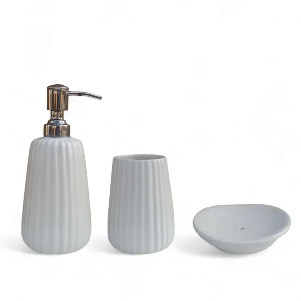 Ceramic_Bathroom_Set_of_3_Pcs_|_Soap_Dispenser_|_Toothbrush_Holder_|_Soap_Dish_|_Soft_White_Colour_|_Musk_Melon_Design