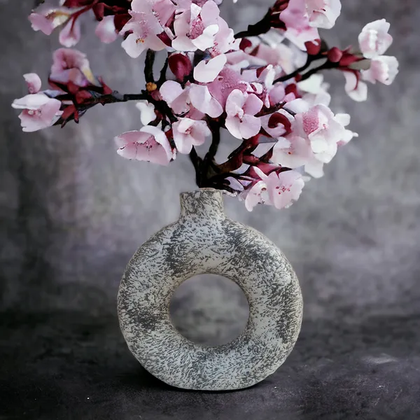6_Inch_Ceramic_Donut_Vase_|_Flower_Vase_Pampas_Grass_Vase_for_Bedroom_and_Dinning_Table_|_6_Inch