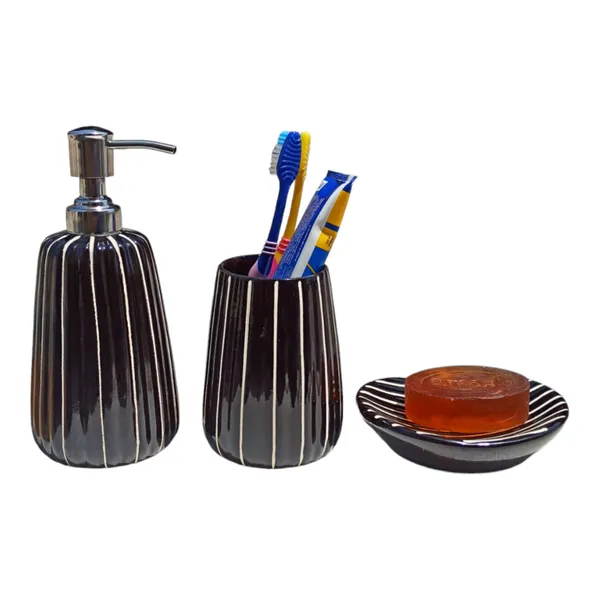 Black_Ceramic_Bathroom_Accessories_Set_for_Utility_and_Bathroom_Decor_|_Include_1_Liquid_Soap_Dispenser_Corrosion_Free_Steel_Knob,_1_Soap_Tray,_1_Toothbrush_and_Toothpaste_Holder,_3_Pcs_Set