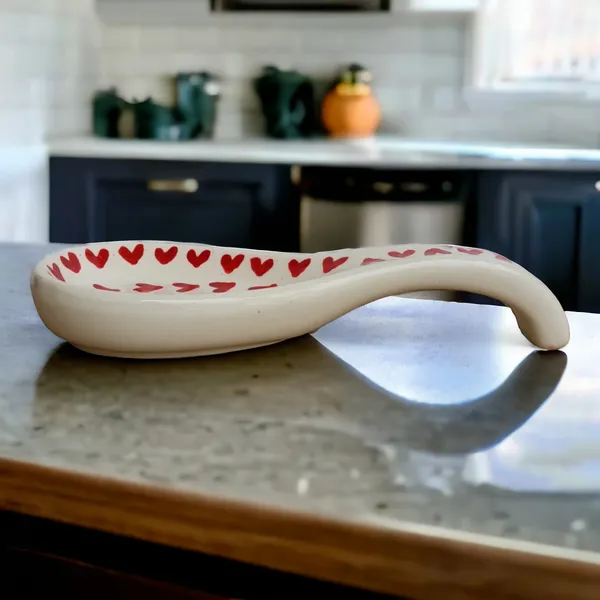 Madarks_Ceramic_Hand_Painted_Hand_Glazed_Spoon_Rest_Pack_of_2_-_Ceramic_Spoon_Holder_-_Spoon_Holder_for_Stove_Top_-_Modern_Spoon_Rest_for_Kitchen_Counter_(White)
