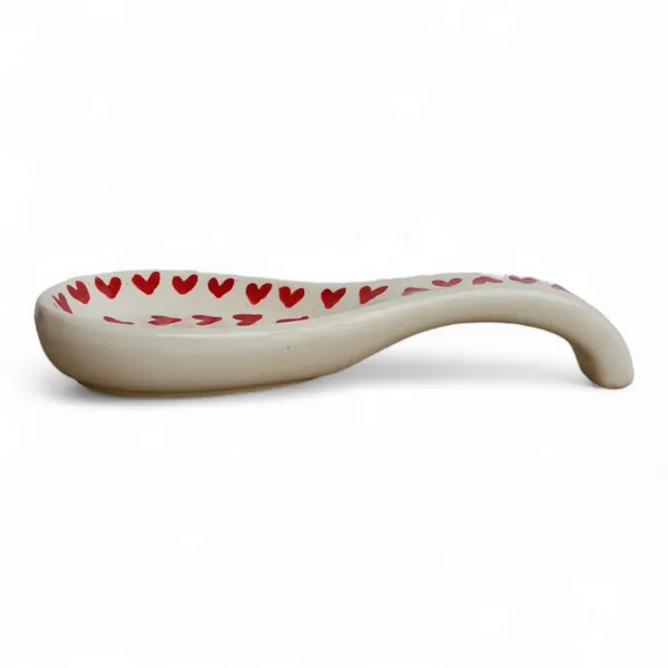 Madarks_Ceramic_Hand_Painted_Hand_Glazed_Spoon_Rest_Pack_of_2_-_Ceramic_Spoon_Holder_-_Spoon_Holder_for_Stove_Top_-_Modern_Spoon_Rest_for_Kitchen_Counter_(White)