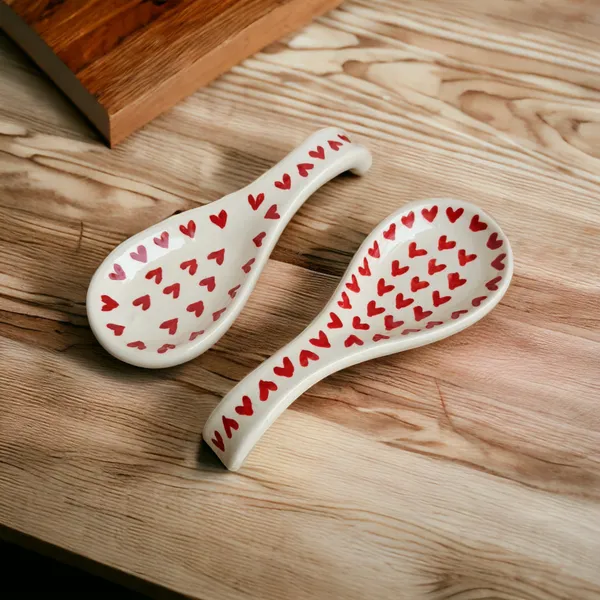 Madarks_Ceramic_Hand_Painted_Hand_Glazed_Spoon_Rest_Pack_of_2_-_Ceramic_Spoon_Holder_-_Spoon_Holder_for_Stove_Top_-_Modern_Spoon_Rest_for_Kitchen_Counter_(White)