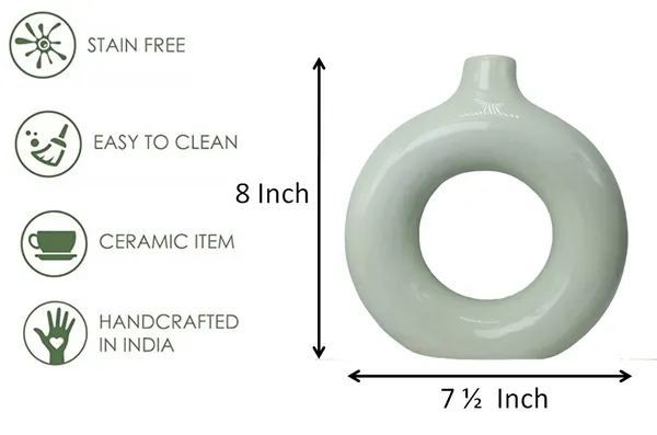 _8_Inch_Donut_Vase_|_Flower_Vase_|_Vase_|_Vases_for_Home_D?cor_|_Flower_Vases_Home_Decor_|_Ceramic_Vase_|_Vase_for_Living_Room,_Waterproof_Earthy_Matte_Finish,_8_Inches_|_White_Colour