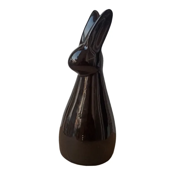 Elegant_Minimalist_Ceramic_Rabbit_Sculpture_??Modern_Home_Decor_Accent__|_Height:_9.5_Inch_/24_Cm