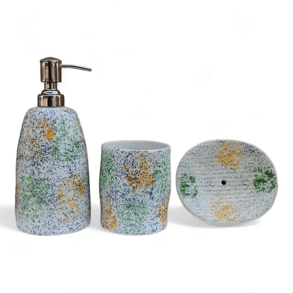 Handcrafted_Ceramic_Bathroom_Accessories_Set_for_Utility_and_Bathroom_Decor_|_Liquid_Soap_Dispenser,_soap_Tray,_Toothbrush_Holder_Multicolor_Pack_of_3