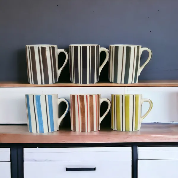 Handcrafted_Striped_Designs_Coffee_Mugs_|_Multi_colour_|_300_ML_|_Set_of_6