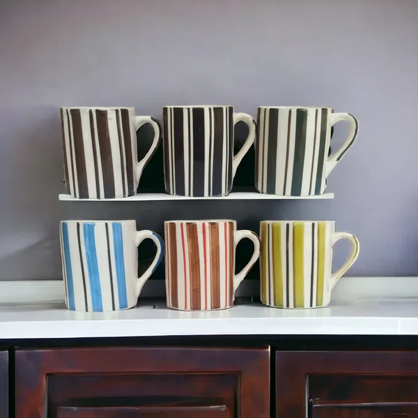 Handcrafted_Striped_Designs_Coffee_Mugs_|_Multi_colour_|_300_ML_|_Set_of_6