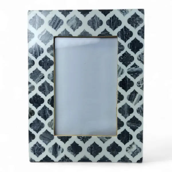 MDF_&_Resin_Mughal_Motif_4x6_Inches_Decorative_Table_wall_Shelves_Photoframes_For_Home_D?cor_Pack_of_1_Color_White_&_Grey
