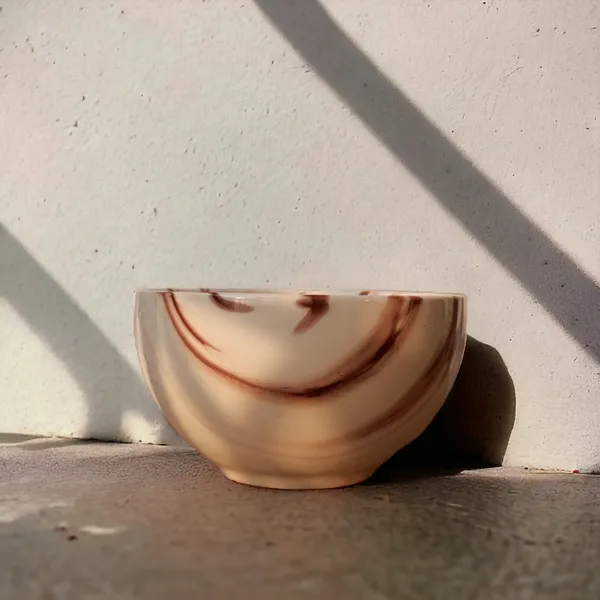 _Pack_of_2_Ceramic_Italian_Marble_Print_Handcrafted_Double_Shade_Bowl_Set_??Perfect_for_Vegetables_and_Serving,_Ideal_for_Home_Kitchen_Dining_Table,_(Cream_with_Brown_Swirl)_(14cm_x_8cm)