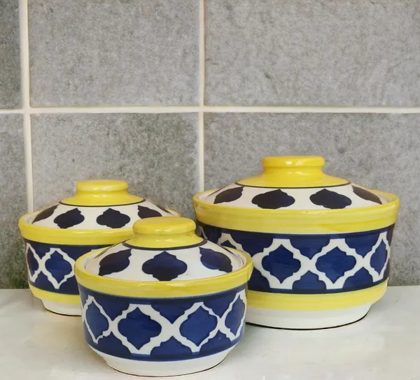 Ceramic_Serving_Donga_|_Dinner_Serving_Casserole_Stackable_Bowl_Set_With_Lid_-750Ml,_500Ml,_250Ml_|_Set_Of_3_|_Blue_And_Yellow