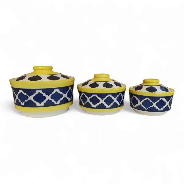Ceramic_Serving_Donga_|_Dinner_Serving_Casserole_Stackable_Bowl_Set_With_Lid_-750Ml,_500Ml,_250Ml_|_Set_Of_3_|_Blue_And_Yellow