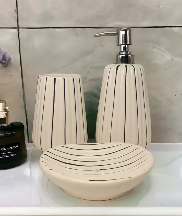 Ceramic_Bathroom_Accessories_Set_For_Utility_And_Bathroom_Decor_|_Liquid_Soap_Dispenser,_Soap_Tray,_Toothbrush_Holder_Hand_Crafted_Classy/Elegant_White