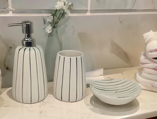 Ceramic_Bathroom_Accessories_Set_For_Utility_And_Bathroom_Decor_|_Liquid_Soap_Dispenser,_Soap_Tray,_Toothbrush_Holder_Hand_Crafted_Classy/Elegant_White