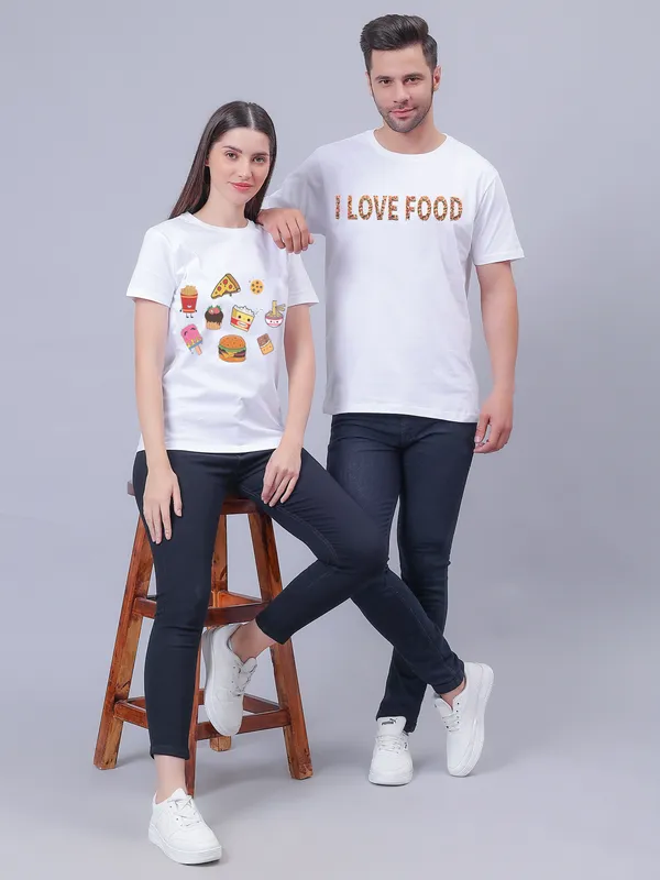 Trendy_Printed_Couple_T-Shirts_|_White_I_Love_Food_Couple_T-Shirt_|_Tees_|_Premium_Matching_Clothes_For_Couples_(Pack_of_2)