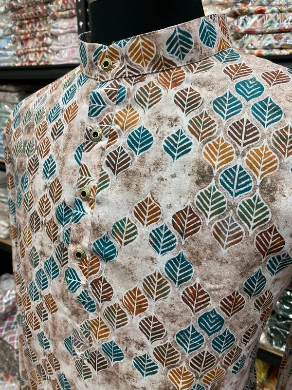 Trendy_Digital_Printed_Kurta_Men'S_Magic_Fabric_Only_Kurta