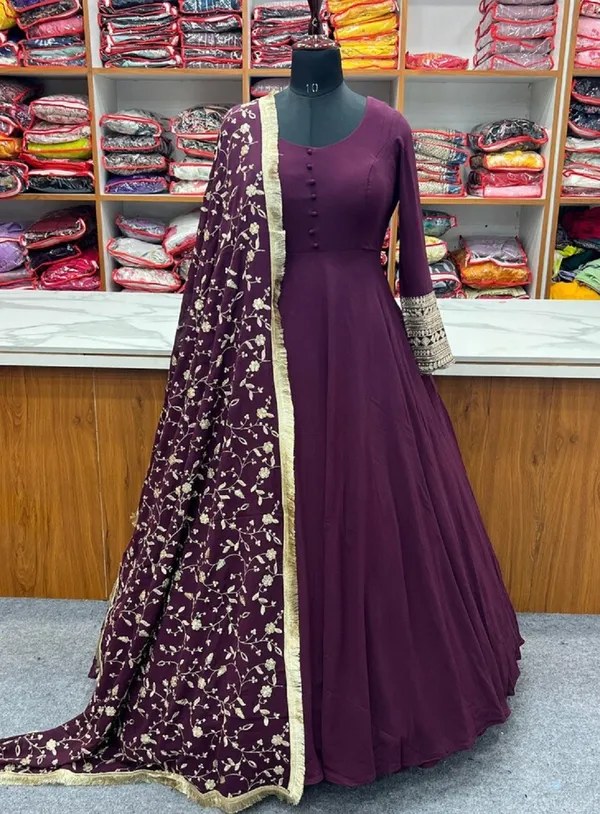Purple_Women_Kurta_Pant_Dupatta_Set