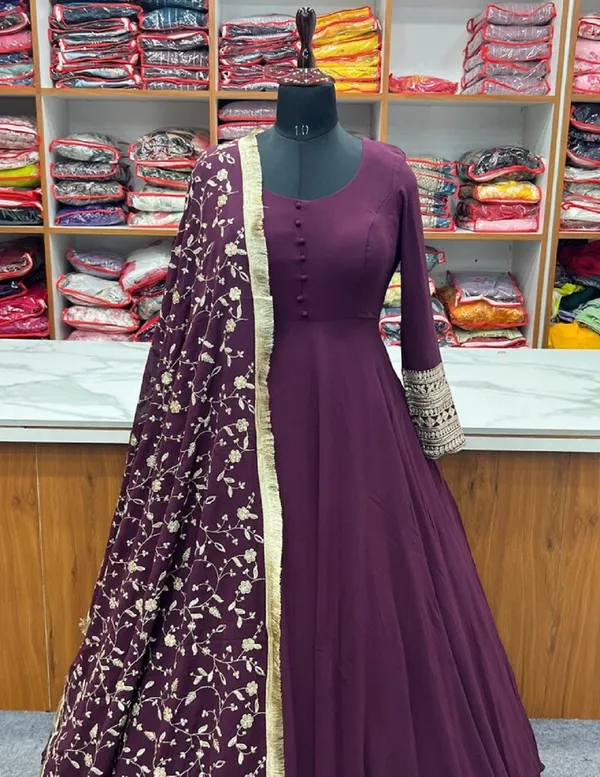 Purple_Women_Kurta_Pant_Dupatta_Set