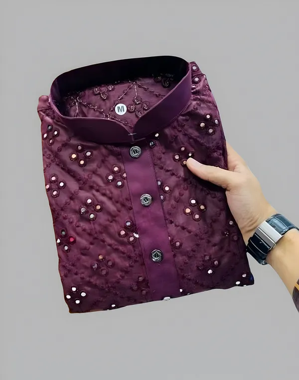 Purple_Men_Embroidered_A-Line_Kurta