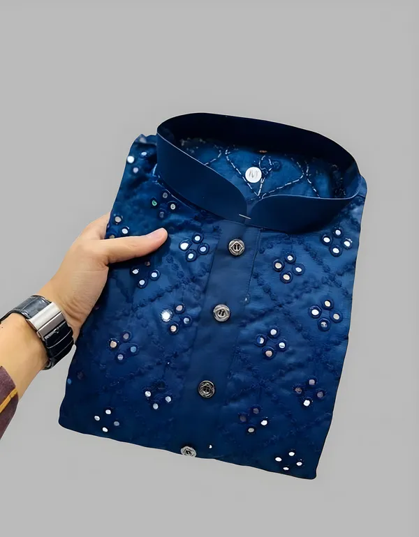 Blue_Men_Embroidered_A-Line_Kurta