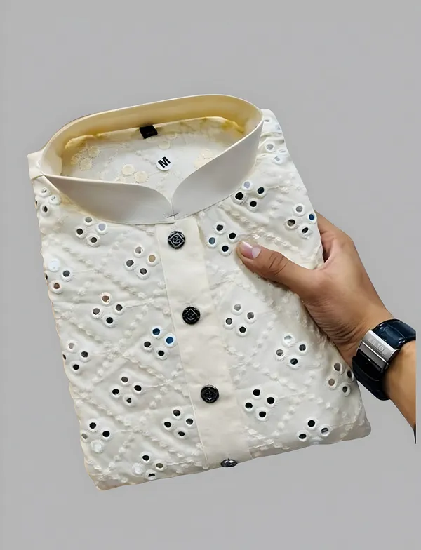 White_Men_Embroidered_A-Line_Kurta
