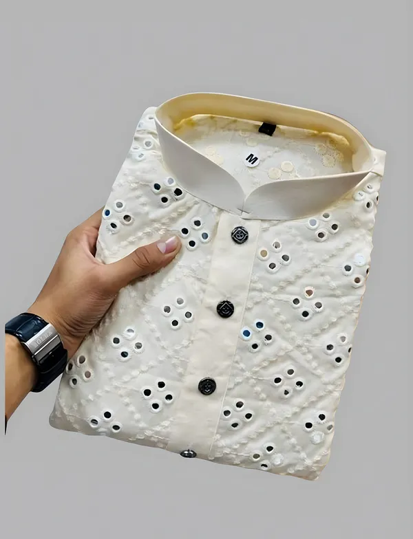 White_Men_Embroidered_A-Line_Kurta