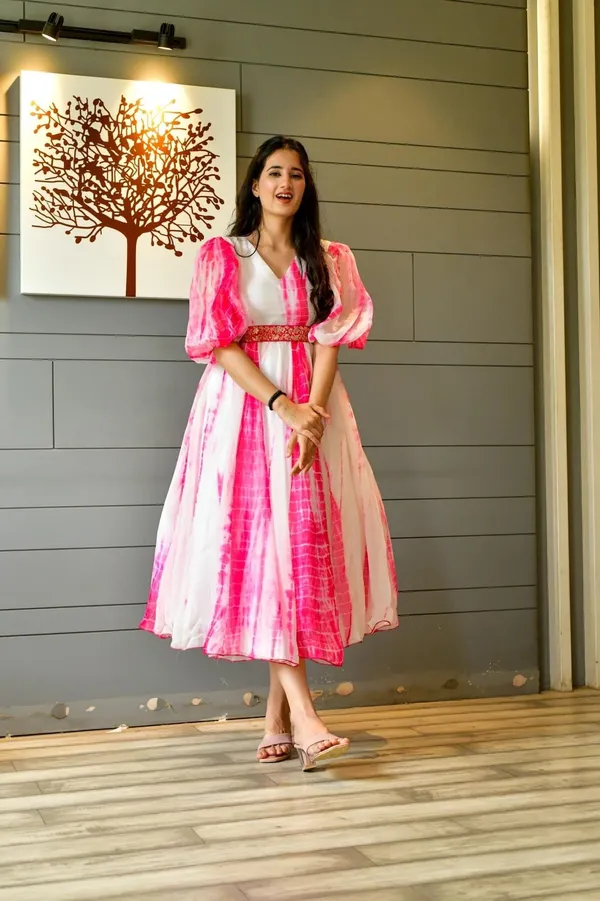FOXDX_Pink_Women_Printed_Flared_Kurta